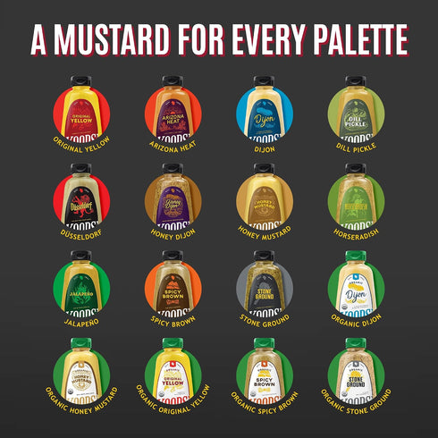 12 Oz, Pack 6 Koops' Dusseldorf Mustard German-Style Bratwurst Mustard, Gluten-Free, Kosher, Made in USA, From Quality
