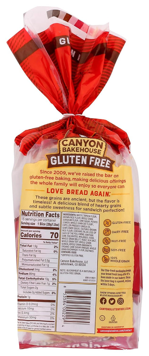Canyon Bakehouse 15 Oz Ancient Grain Bread