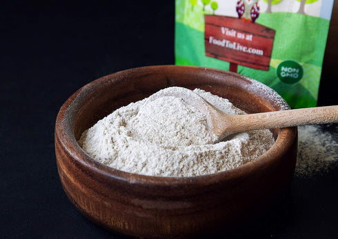 1 Food to Live Organic Dark Rye Flour, Pound Whole Grain, Non-GMO, Stone Ground, Kosher, Raw, Vegan, Bulk, Great