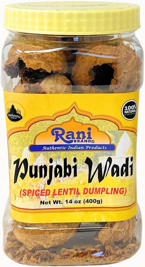 Rani Punjabi Wadi (Vadi) Lentil Spiced Flour Balls 14oz (400g) ~ High