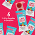 Pack, packed, 0.5 oz (Pack 6, YOU LOVE FRUIT All Natural Fruit Snacks, Healthy Snack Real Fruit! Gluten Free, Non GMO