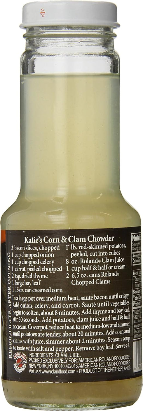 8 Pack 1 Roland Foods Clam Juice, Ounce Bottle