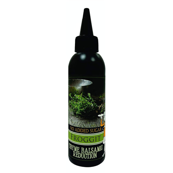 Froggit Castillo de Pinar Thyme Balsamic Vinegar Reduction 150ml, Non GMO, No Sugar Added