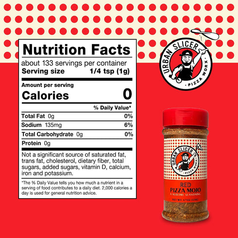 2 Pack Urban Slicer Pizza Worx - Red Pizza Mojo - Zesty Spices & Herbs Seasoning - Extra-Extraordinary, All-Purpose
