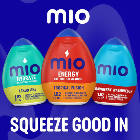 Pack, 1.62 oz, 4 Mio Energy Water Enhancer Variety fl Flavors (Wicked Blue Citrus, Acai Berry, Strawberry Pineapple
