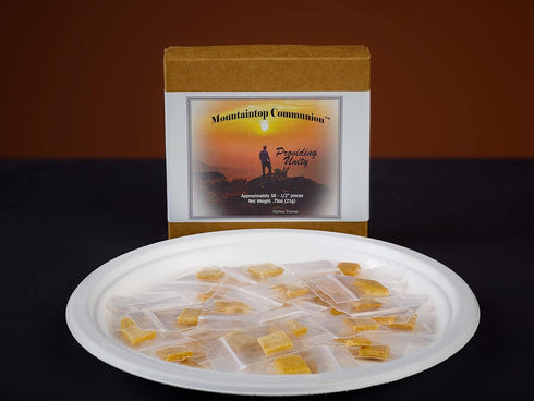 Individually Wrapped Gluten-Free Communion Bread, 50 Count for Religious Services