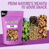 2lb Oh! Nuts Organic Raw Walnuts Bulk Bag - Unshelled Healthy Mix of Chandler Halves & Pieces - Fresh & Healthy Keto