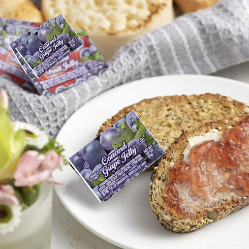 Movelo Pack 30 10 10 10 Pack of Single-Serve PB&J Cups Grape Jelly, Strawberry Jam, Creamy Peanut Butter Variety Snack