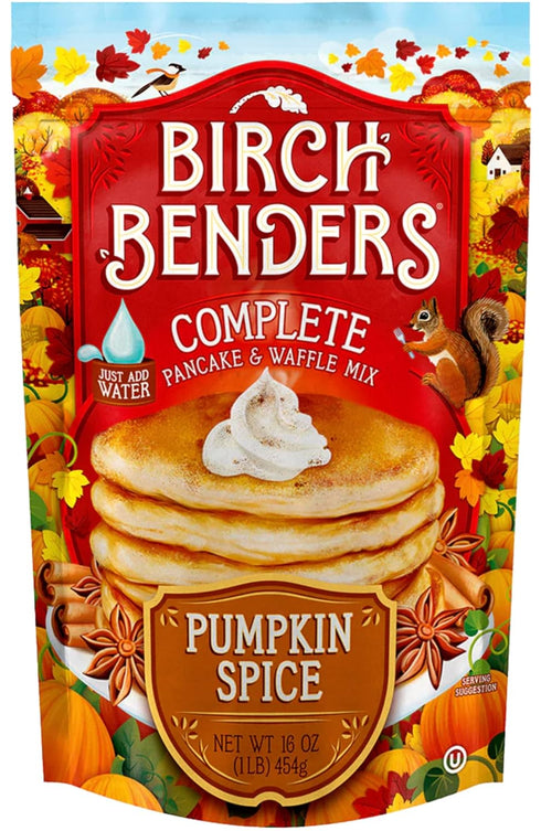 Birch Benders Pumpkin Spice Pancake & Waffle Mix, 16 oz (Pack of