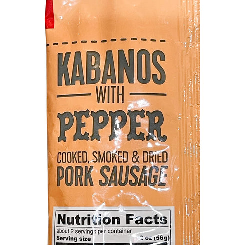 4.2 oz 120g (pack Dry Thin Kabanos with Pepper, Cooked, Smoked and Dried Pork Sausage, Polish Traditional Meat |