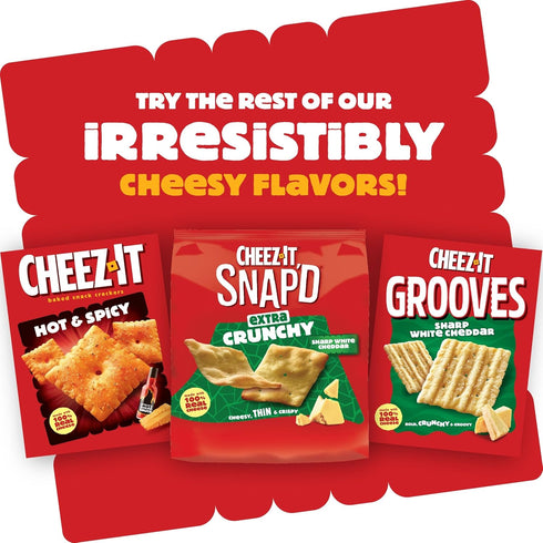 6.5oz (1 Cheez-It Crunch Cheesy Baked Snacks, Lunch Snacks, Zesty Jalapeno Cheddar, Bag Bag)