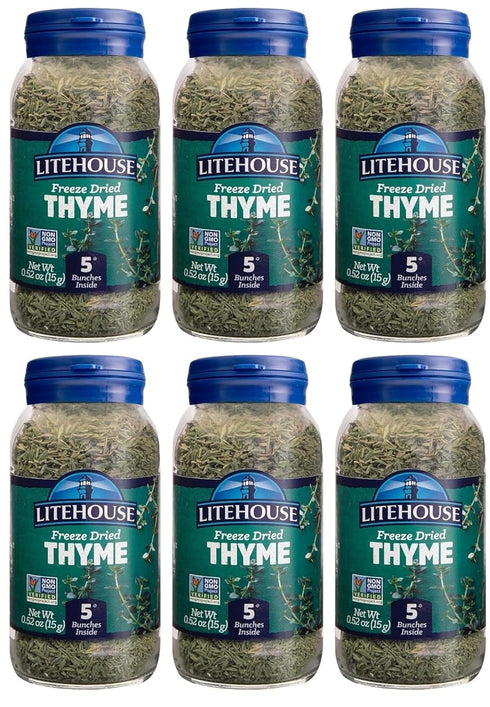 Litehouse Freeze Dried Thyme - Substitute for Fresh Thyme, Jar Equal to