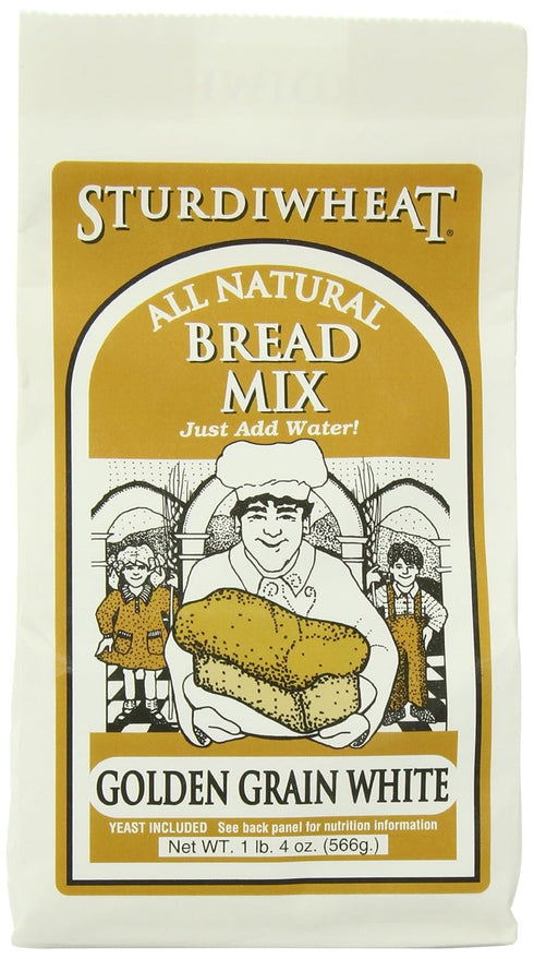 Sturdiwheat All Natural Bread Mix, Golden Grain White, 20-Ounce Package (Pack of