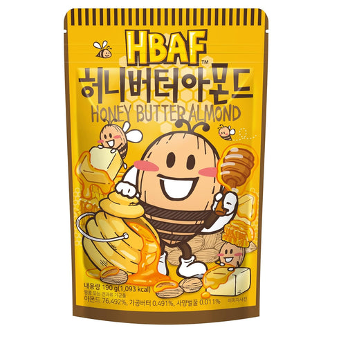 HBAF [Official Gilim Korean Honey Butter Seasoned Almonds Nut Snack | Gluten