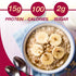 ProtiDIET High Protein Banana Nut Instant Oatmeal - Gluten Free, Low Sugar, 7 Packets
