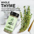 (2oz) Fasori Thyme Leaves Premium Dried Whole Thyme Herb, Aromatic Mediterranean Spice for Cooking, Roasts, Chicken