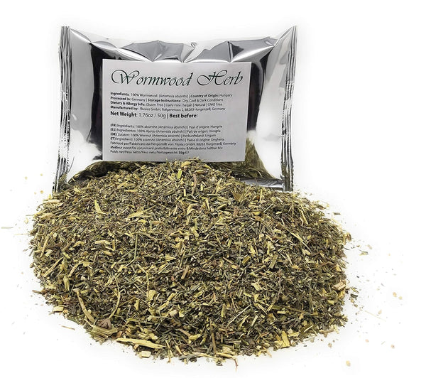 Wormwood Herb - Used In Absinthe - Flavoring For Spirits And Wines,