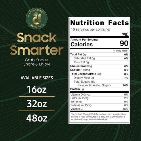 (2 Lb) Cravers Delight Lightly Sweetened Dried Mango Slices -Sliced Dehydrated Mango Dried Fruit in Bulk, Low Sugar