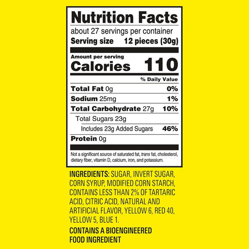 Gummy 1.8 lb SOUR PATCH KIDS Soft & Chewy Candy, Family Size, Bulk Candy