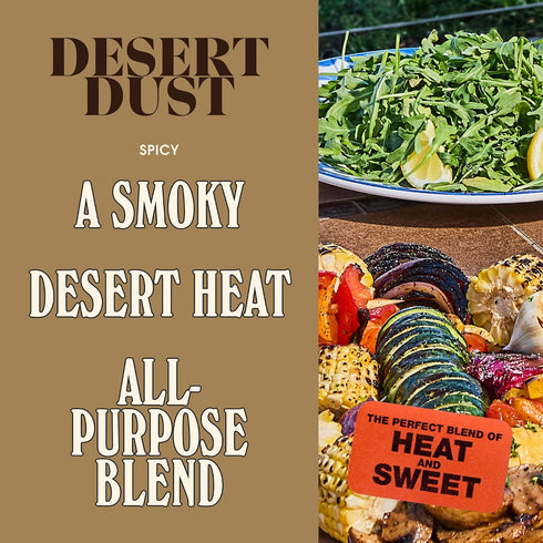 5oz Desert Dust Spicy All-Purpose Chiltepin Pepper Seasoning with Organic Date Sugar | Bold Medium-Hot Heat for Steak