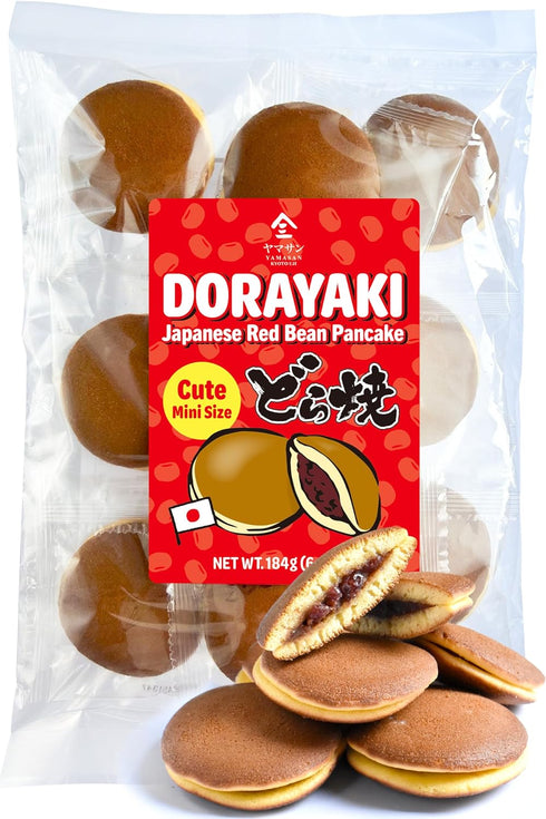 YAMASAN KYOTO UJI Dorayaki Japanese Red Bean Pancake, Traditional Japanese Wagashi Sweets,