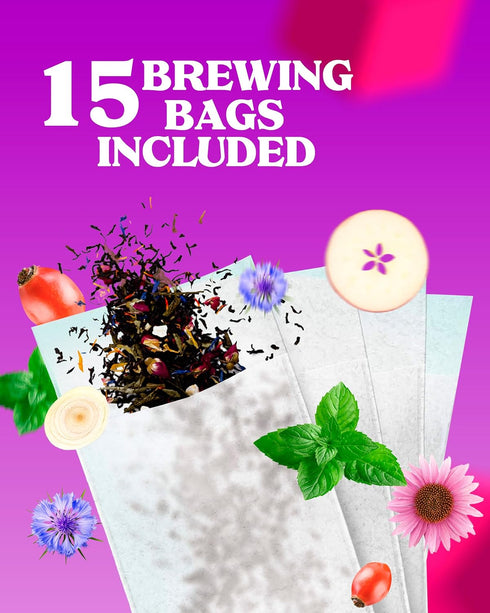 LOVARE Alpine Herbs Loose Leaf Tea 80g - Made in Ukraine with Lemongrass, Chamomile, Rose Hips, and More