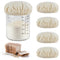 Shimmeroo 5PCS Cotton Sourdough Jar Cover, Reusable Sourdough Bread Proofing Starter Jar Cloth