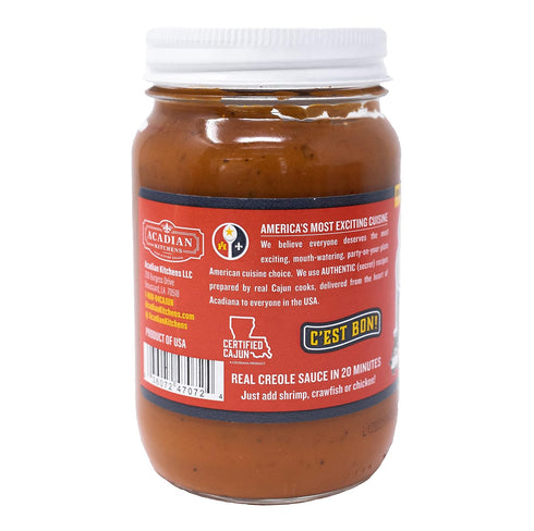 16 oz (Pack 6) Fully Cooked Creole Sauce Ragin' Cajun