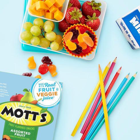0.8 oz, 40 (Pack 3) Mott's Fruit Flavored Snacks, Assorted Fruit, Pouches, ct