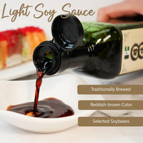 19.61 oz, 33.81 Oz (1000ml), 16.9 oz Chinkiang Vinegar fl Premium Shaoxing Cooking Wine Fl Light Soy Sauce fl