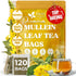 FreshDrinkUS, Premium 120 Mullein Leaf Tea Bags For Lung, 100% Natural &