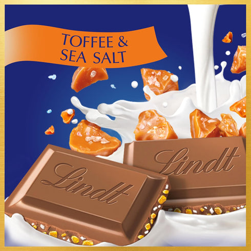 4.4 oz., 12 Pack Lindt CLASSIC RECIPE Toffee and Sea Salt Milk Chocolate Candy Bar