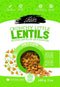 THREE FARMERS Garlic & Herb Crunchy Little Lentils, 140 GR