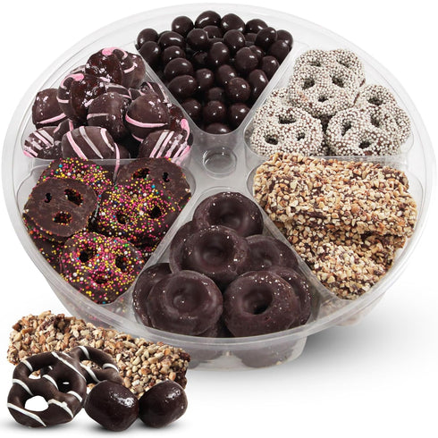 Mothers Day Chocolate Gift Box, 28oz Chocolate Gift Basket of 6 Sectional