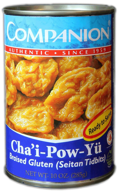 Companion Foods Companion - Braised Gluten Seitan Tidbits, 10 oz. Can (Pack of 12)