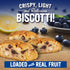 Cooper Street Twice Baked Lemon Blueberry Biscotti Cookies - Light and Crispy Italian Snacks, 5oz