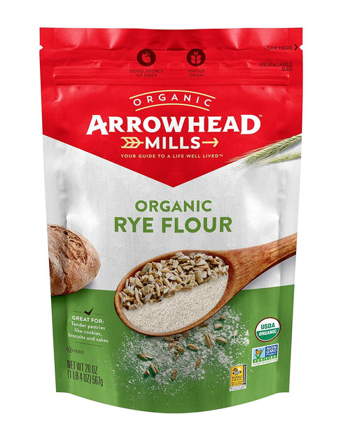 Arrowhead Mills Organic Rye Flour, 20 Ounce Bag