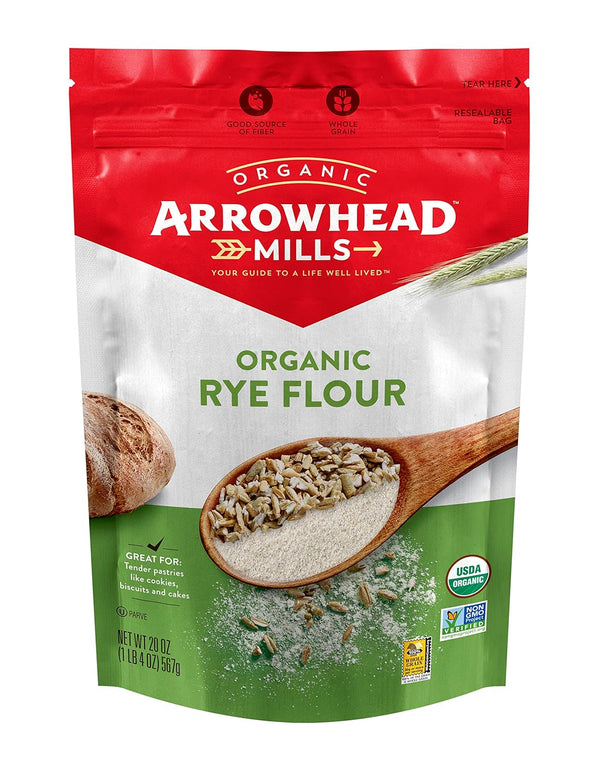 Arrowhead Mills Organic Rye Flour, 20 Ounce Bag