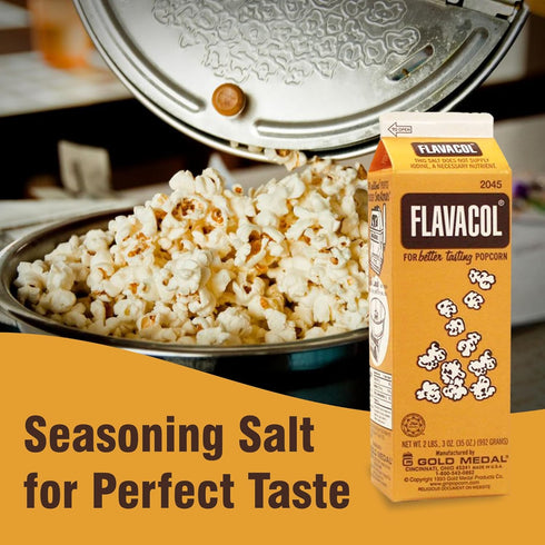 3 Pack Flavacol Popcorn Season Salt, 35 oz per Pack. Total 105 Ounces Popcorn Season Salt