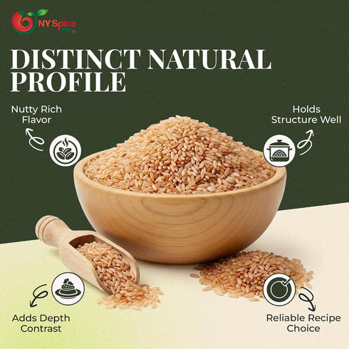 1 NY Spice Shop Rose Matta Rice - Pound Traditional Indian Kerala Matta Rice - Aromatic Whole Grain for Daily Meals