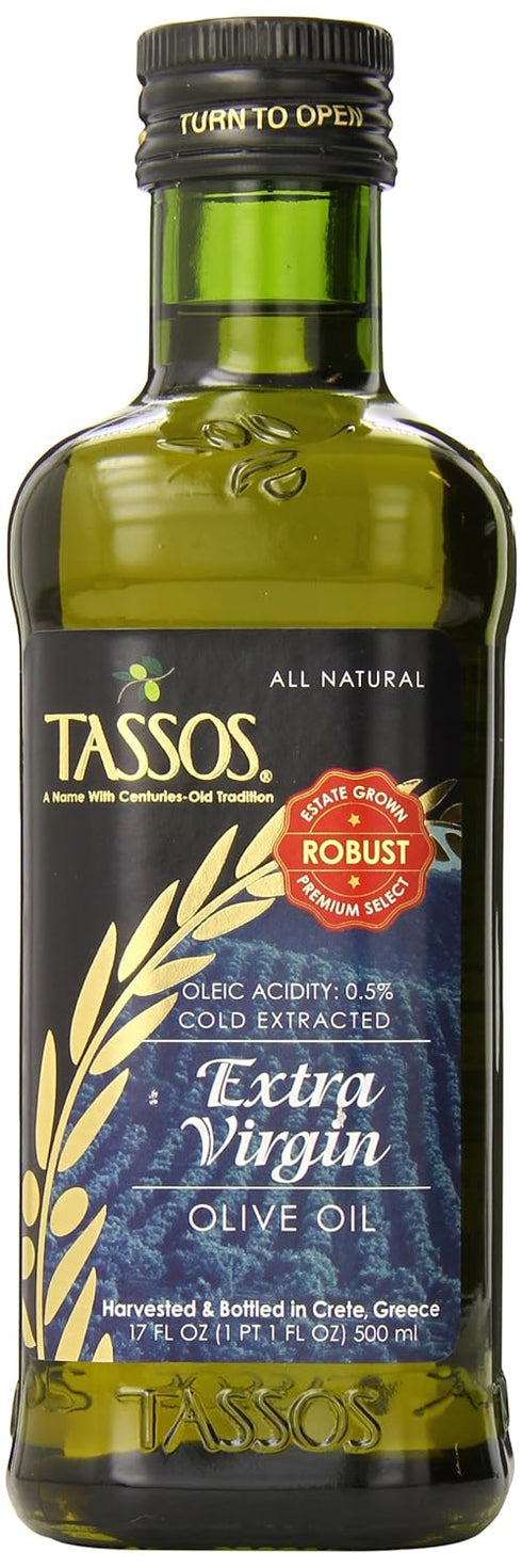 Tassos Extra Virgin Olive Oil, 17 Ounce