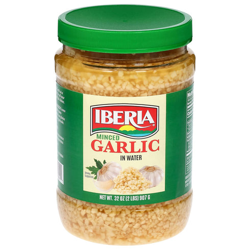 32 Iberia Minced Garlic In Water, Ounce