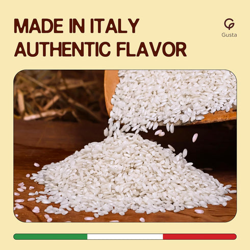5 Gusta Risotto alla Milanese Meal Kit - Made in Italy - Gourmet Italian Food Lovers - Italian Gift Basket Gourmet