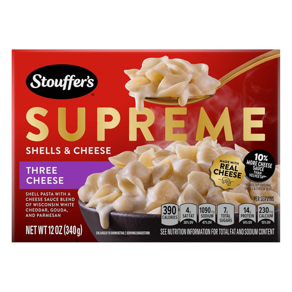 Stouffer's Supreme Shells, Three Cheese, Stovetop Mac & Cheese