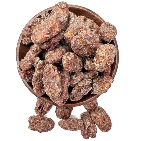 3 NY Spice Shop Apple Pie Pecans - Pound Candied Whole Pecans Bulk - Healthy Snacks Mix Proteins - Crunchy Delicious