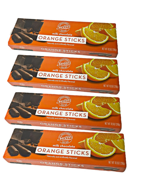Sweet Candy Company Milk Chocolate Orange Sticks - Gourmet Chocolate Covered Sticks,