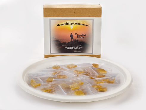 Individually Wrapped Gluten-Free Communion Bread, 50 Count for Religious Services