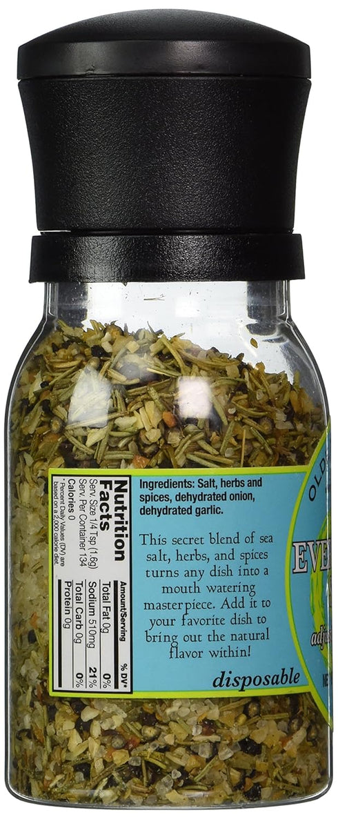 7.6oz (Pack 3) Olde Thompson Everything Salt Grinder