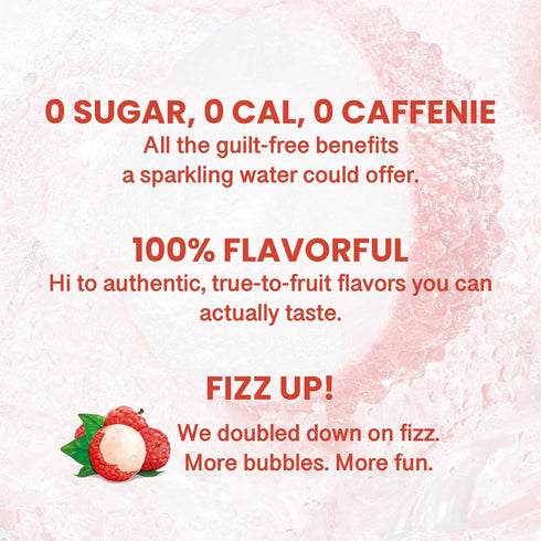 4 Pack, 11.16 oz (Pack 24) CHI FOREST Sparkling Water Beverage, Flavors Variety Zero Sugar, fl Cans