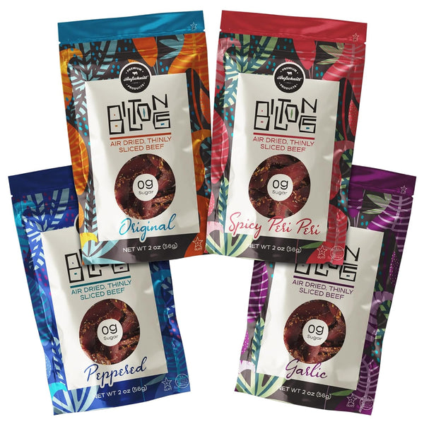 Premium Aufschnitt Products Aufschnitt Biltong Beef Jerky Slices, South African Style Beef - Air Dried,